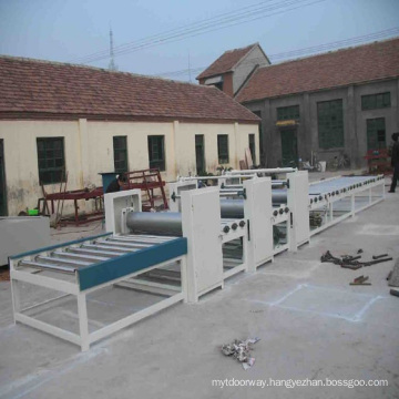 Large magnesite fire door core plate production line